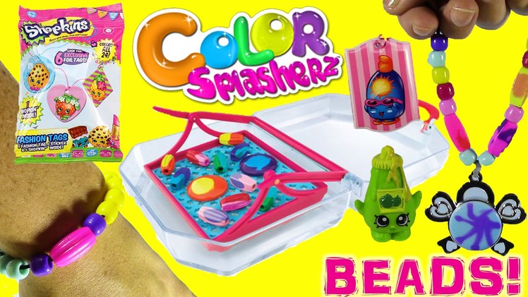 Color Splasherz Purse Playset! Color Changer Beads!DIY Jewelry!Shopkins Foil Tags LPS  Blind Bags