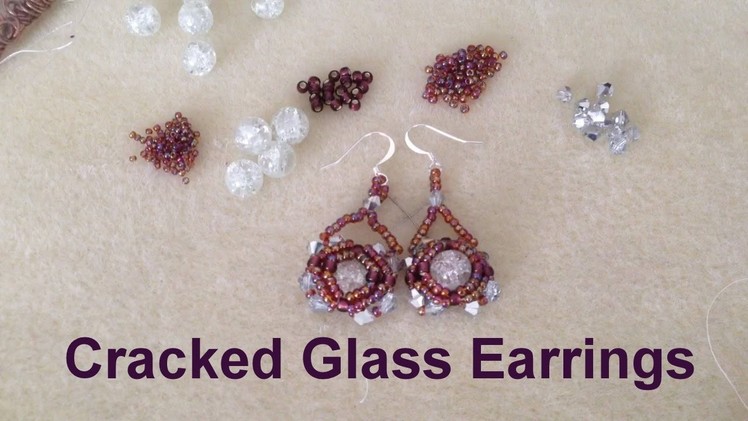 Cracked Glass Earrings--Beginner Tutorial