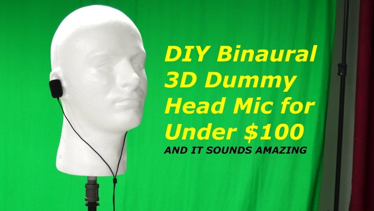 DIY 3D Binaural Microphone Dummy Head for Under $100 - The Show Show - Episode 1