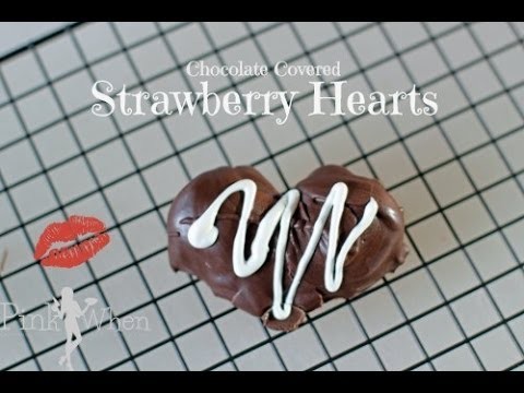 DIY Chocolate Covered Strawberry Hearts