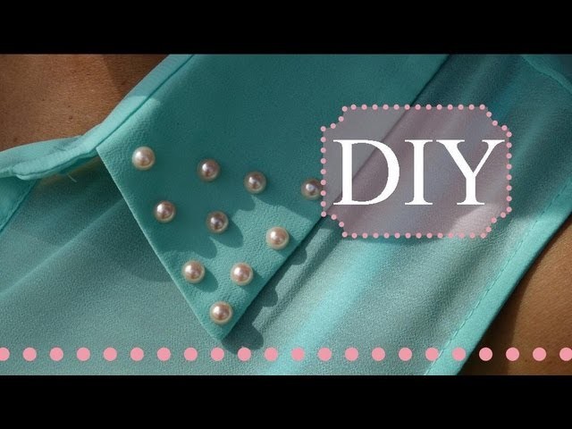 DIY Pearl Stud Collar | No Sew