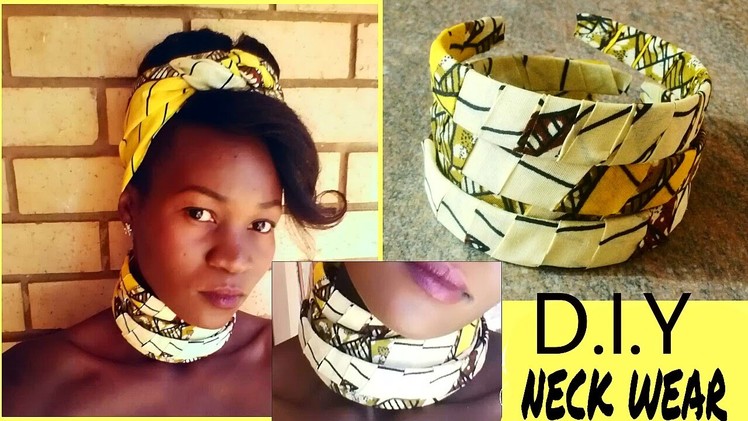 DIY statement african print (Ankara)neckwear.necklace.accessory