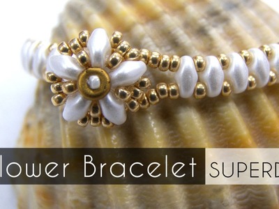 Flower Bracelet with Superduo