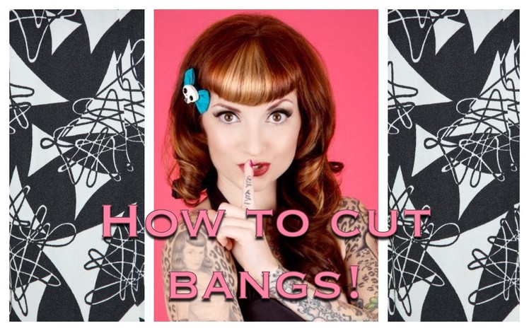How to Cut Vintage Bangs & Betty Bangs Using clippers by CHERRY DOLLFACE