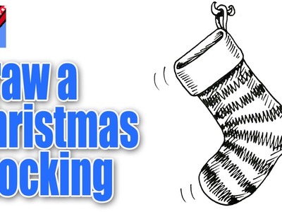 How to draw a Christmas Stocking Real Easy
