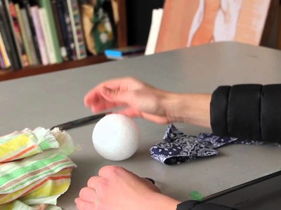 How to Get Fabric to Fit a Round Object : Fun & Decorative Crafts