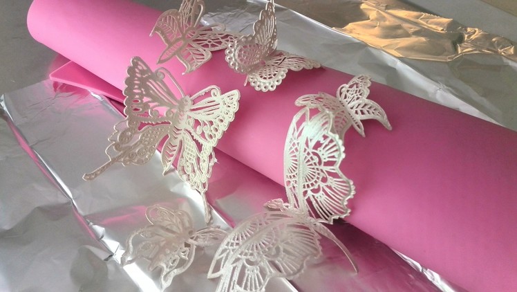 How to Make 3D Butterflies with Cake Lace