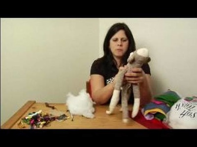 How to Make a Monkey Sock Puppet : How to Stuff a Sock Puppet
