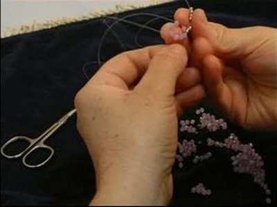How to Make Beaded Necklaces : More Ways  to Thread Beads for Flower Bracelets