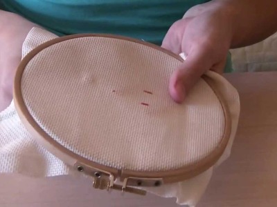 How to make cross stitches without knots