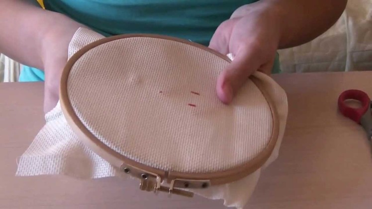 How to make cross stitches without knots