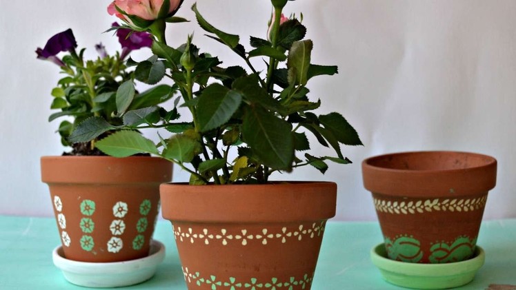 How To Pretty Up A Plant Pot With Paint - DIY Home Tutorial - Guidecentral