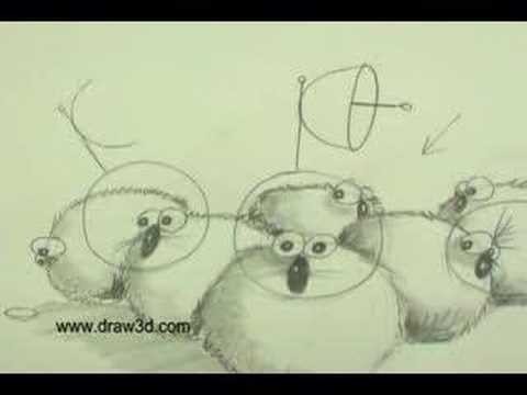 HowToDraw with Mark Kistler Part 2 Non Manga Space Hamsters!
