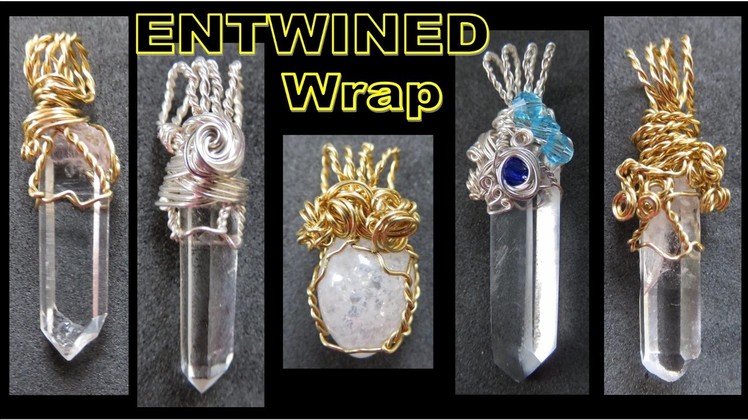 Jewelry Making Tutorial - Entwined Wrap Pendant | Liz Kreate