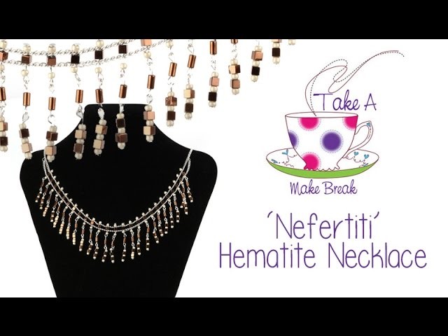 'Nefertiti' Hematite Necklace | Take a Make Break with Sarah Millsop