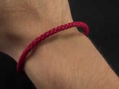Red Cotton Threaded Buddhist Bracelet for Men | SelectMensJewelry.com