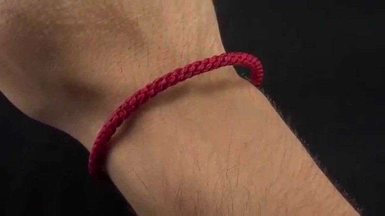 Red Cotton Threaded Buddhist Bracelet for Men | SelectMensJewelry.com