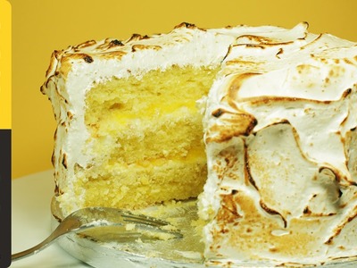 Triple-Layer Lemon Meringue Cake with Marshmallow Icing | Cupcake Jemma