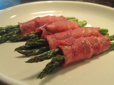 Turkey Bacon Wrapped Asparagus