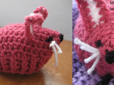 Bunny Egg Cozy - Left Handed Crochet Tutorial