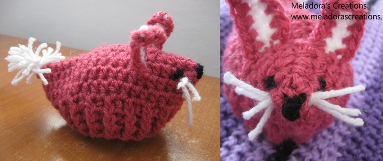 Bunny Egg Cozy - Left Handed Crochet Tutorial