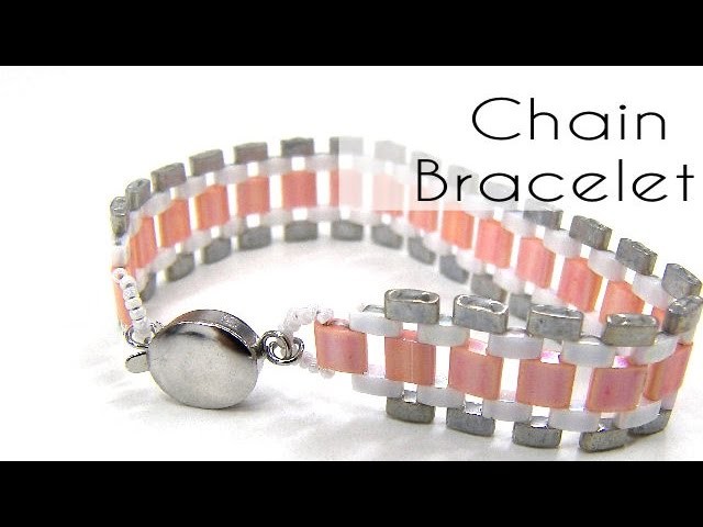 Chain Bracelet with Half Tila