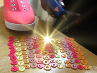 DIY Button Sneakers | May 21st 2014 DNVlogsLife
