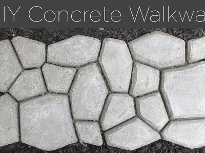 DIY Concrete Walkway