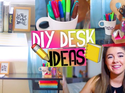 DIY Desk Decor & Organization +GIVEAWAY! Easy & Affordable Tumblr Inspired Ideas for Back to School!