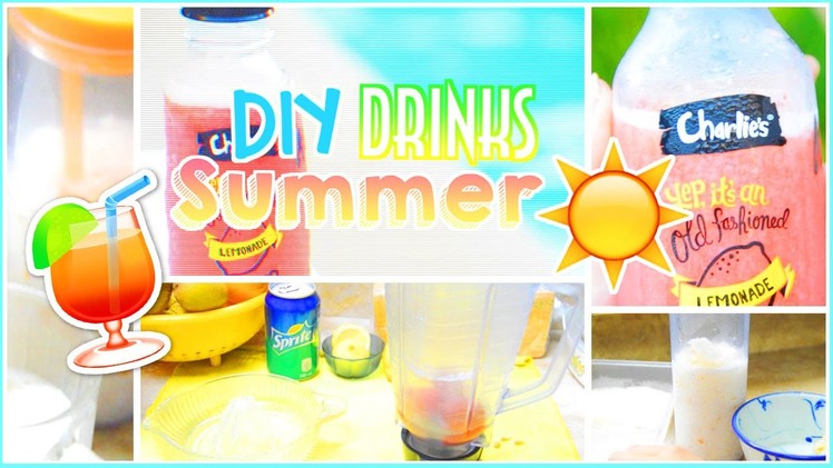 ☼ DIY Easy & Healthy Summer Drinks.Beverages | AlohaKatieX ☼
