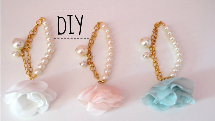 DIY: Elegant bridal.prom floral bracelet