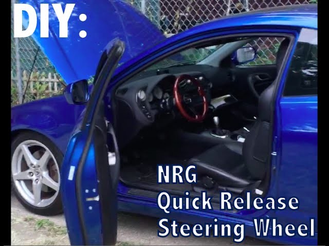 DIY: How to Install NRG Short hub Quick Release & Steering Wheel on RSX