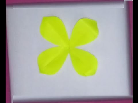 How to: Cutting 4 petal flower! :)