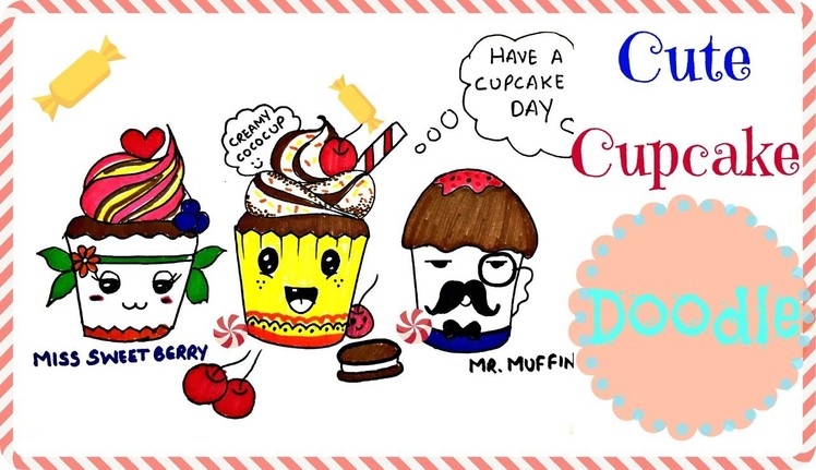 How To Draw; Cute Cupcake Doodle