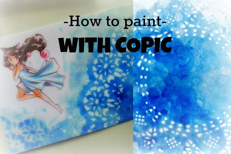 How to paint: Doily background (COPIC various Ink) -Reupload-