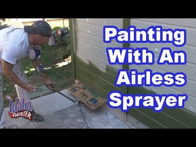 How to spray your house with an airless sprayer.  Graco Airless Sprayer Instructions.