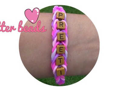 Letter Bead Loom Band