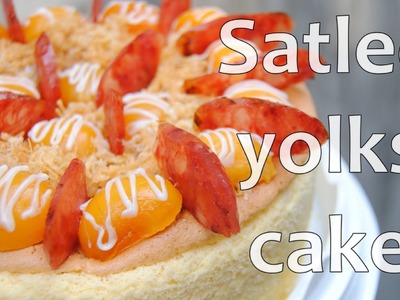 Salted egg yolks cake - Bánh bông lan trứng muối