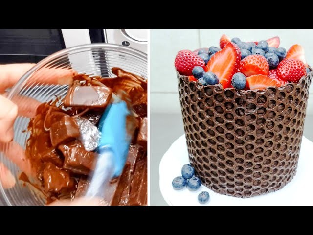 Simple Chocolate Decoration Cake - Microwave Chocolate Tempering