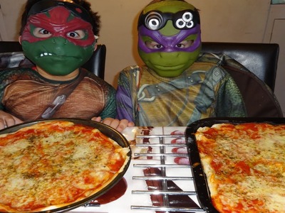 Teenage Mutant Ninja Turtles show you how to make pizza