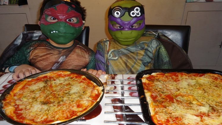 Teenage Mutant Ninja Turtles show you how to make pizza