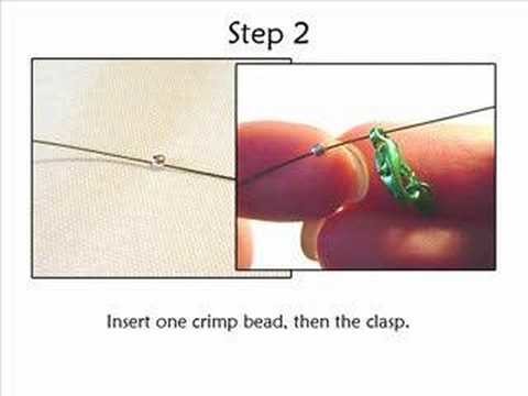 Tutorial : How to attach a clasp with Crimp Beads