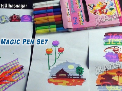 Demonstration of Magic Pen that change colors - JK Arts 534
