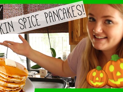 DIY PUMPKIN SPICE PANCAKES! | #CookingWithLindz