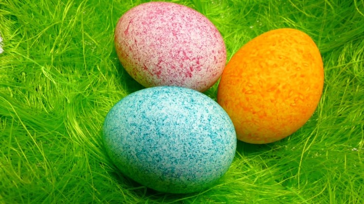 Easter Egg Decorating - Coloring with Dye Rice - Shake It