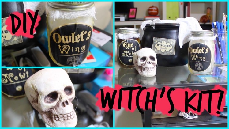 Easy DIY Witch's Kit Halloween Decoration