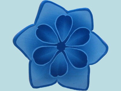 Fantasy Flower Millefiori cane (polymerclay tutorial)