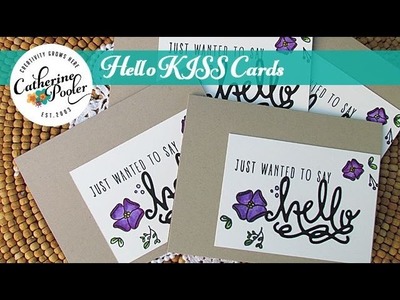 Hello KISS Cards with Zig Clean Color Real Brush Markers