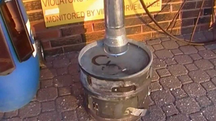 Home Made Wood Stove - Urban Survival