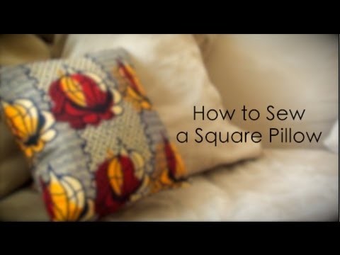 How to Sew a Square Pillow: {Maeling Designs #1}